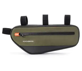 Rockbros 30120079001 zielono-czarna / Torba na ramę roweru / 1,7 l