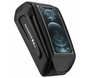 Rockbros 30120064001 czarny / Torba na ramę roweru / Wodoodporna / Przezroczysta kieszeń na telefon