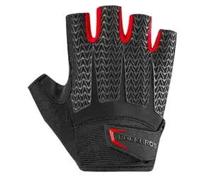 Rockbros S169BR czarno-czerwone / Rękawiczki rowerowe / Wkładki żelowe / Rozmiar XXL