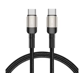 Tech-Protect UltraBoost Evo tytanowy / Kabel USB-C - USB-C / PD 100W / 5A / 1 m