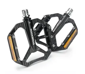 Rockbros C700 czarny / Pedały rowerowe / Platforma / Aluminium / Odblaskowe