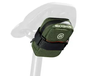 Rockbros F006 zielony / Torba rowerowa pod siodło / 0,35 l