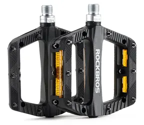 Rockbros BP2501 czarny / Pedały rowerowe / nylonowe / odblaskowe