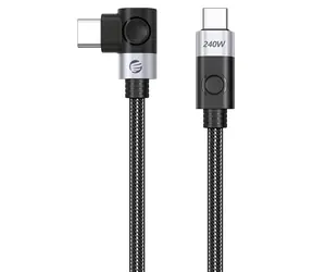 Orico CW240 czarny / Kabel USB-C do USB-C / PD 240 W / wygięty / 1,5 m