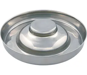 TRIXIE Miska ze stali nierdzewnej dla szczeniąt / Miska dla psa / Stal nierdzewna / 4 l /  38 cm