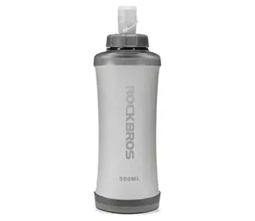 Rockbros 350017001 biały / butelka do biegania / 500 ml / miękki