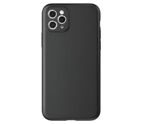 Etui Hurtel Soft Case do Vivo Y16 i Vivo Y02s czarne / Etui silikonowe / Cienkie