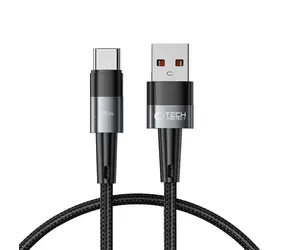 Kabel Tech-Protect UltraBoost szary / USB-C - USB-A / 66 W / 6 A / 0,25 m