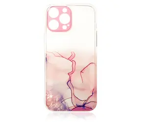 Etui żelowe Hurtel Marble do Samsung Galaxy A12 5G różowe / Etui / TPU / Wzór marmuru