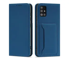 Etui Hurtel Magnet Card Case niebieskie / Etui / Samsung Galaxy A12 5G / portfel / na karty