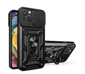 Hurtel Hybrid Armor CamShield czarny / Pokrowiec / Vivo Y16, Vivo Y02s / Osłona kamery