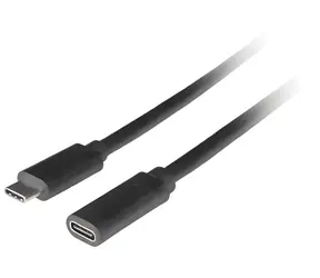 Lanberg CA-USBE-20CC-0005-BK czarny / Kabel USB-C / USB-C (M) - USB-C (M) / 0,5 m