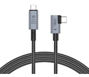 Tech-Protect UltraBoost Max L szary / Kabel / USB-C 4.0 - USB-C 4.0 / PD 240 W / 40 Gb/s / 8K / 1,5 m