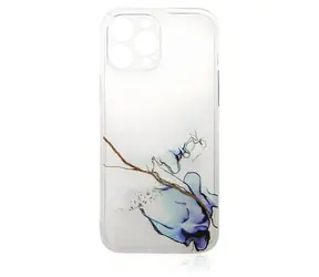 Hurtel Marble Case niebieski / Etui / Samsung Galaxy A12 5G / Żelowy, wzór marmuru