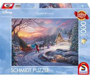 Puzzle Schmidt Disney: Kopciuszek z księciem na Boże Narodzenie / 1000 elementów / od 12 lat