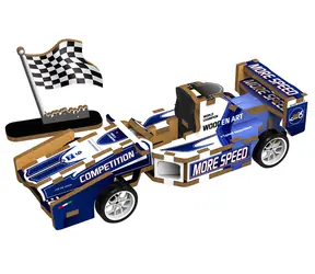 Drewniana układanka 3D 2KIDS TOYS Racing Formula / Do ciągnięcia / 6+ lat