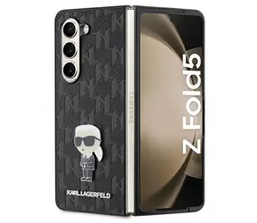 Karl Lagerfeld Saffiano Monogram Ikonik Pin black / Case / Samsung Galaxy Z Fold 5