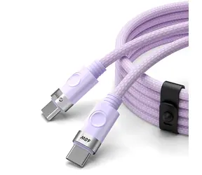 Orico CDX fioletowy / Kabel ładujący USB-C - USB-C / Power Delivery 60 W / 3 A / 1 m