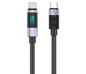 Orico LDC2C czarny / Kabel USB-C do USB-C / PD 100 W / Wyświetlacz LED / 480 Mb/s / 3 m