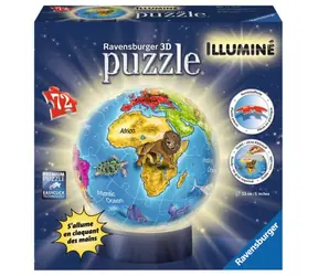Kula świetlna Ravensburger 3D / 72 elementy / podświetlenie LED / od 6 lat