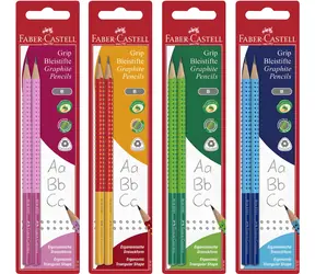 Ołówek grafitowy Faber-Castell Jumbo Two Tone / HB Graphite Grip / Trójkątny / 2 szt.