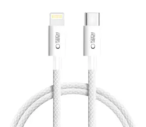 Tech-Protect UltraBoost szary / USB-C - kabel Lightning / PD 27W / 3A / 100 cm