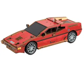 2KIDS TOYS Drewniana układanka 3D Samochód sportowy czerwony / 60 elementów / od 6 lat