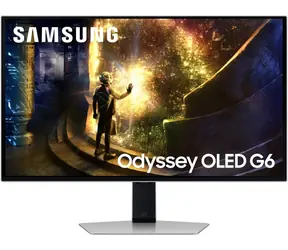 27" Samsung Odyssey OLED G6 srebrny / Monitor / OLED / QHD 2560x1440 / 240Hz / HDR10 / HDMI + DP