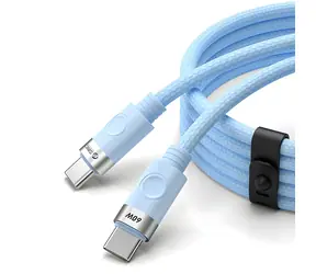 Orico CDX niebieski / Kabel ładujący USB-C - USB-C / Power Delivery 60 W / 3 A / 1 m