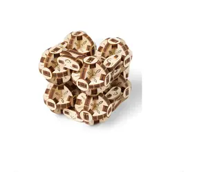 Puzzle 3D Ugears Flexi-cube 2.0 / od 14 lat / 144 elementy / Poziom trudności: niski