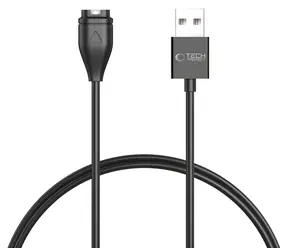 Tech-Protect UltraBoost MC04 czarny / Kabel ładujący / USB-A - zegarki Garmin / 1 m