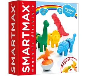 Magnetyczny zestaw konstrukcyjny SMARTMAX Moje pierwsze dinozaury / 14 elementów / od 1 do 5 lat