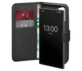 Etui Puro Eco-Leather do Samsung Galaxy S26 Ultra czarne / Etui / Portfel / Eko-skóra / Klapki