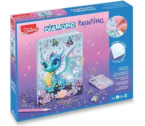 Zestaw do kreatywnego malowania diamentami Maped Sekretny pamiętnik / Malowanie diamentami / 530 elementów / pamiętnik 14x18 cm
