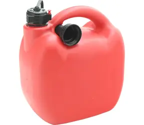 Compass Kanister plastikowy 5l czerwony / Kanister / na paliwo / z lejkiem 17 cm
