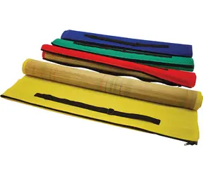 RULYT Mata plażowa ZIP trzcina / Mata plażowa / słoma / 60x180 cm / zamek błyskawiczny