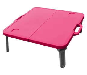 RULYT Stół składany MINI czerwony / Stolik do leżaka / 60 x 67 x 23 cm / nośność 15 kg