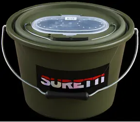 Słoik wędkarski Suretti 10 l / Słoik wędkarski / do karmienia i zanęty