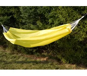 Hamak RULYT 240x145 cm żółty / Hamak / Nośność 100 kg / Poliester 210T