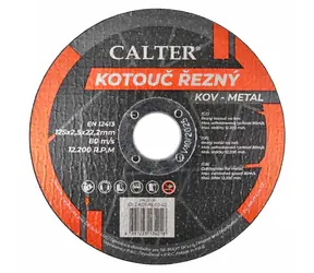 RULYT CALTER / Tarcza tnąca / Średnica 125x22,2 mm / Szerokość 2,5 mm