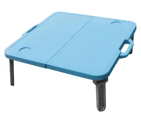 RULYT Stół składany MINI niebieski / Stolik do leżaka / 60 x 67 x 23 cm / nośność 15 kg