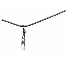 SURETTI Słomka gięta z karabińczykiem i krętlikiem 15 cm / Zestaw wędkarski
