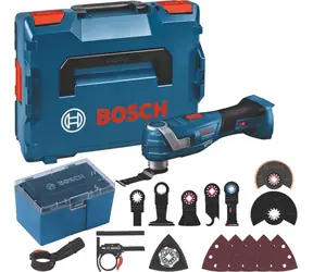 BOSCH GOP 18V-34 Professional / Narzędzie wielofunkcyjne akumulatorowe / 18V / Starlock / L-BOXX / Bez akumulatora i ładowarki