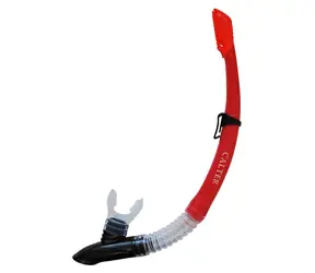 CALTER ADULT 63PVC-SILICON czerwony / Fajka do nurkowania / PVC/silikon