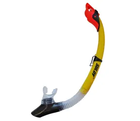 CALTER Adult 117Silicon yellow / Snorkel / silikon / elastyczna rurka / falochron wodny