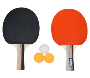 Zestaw do tenisa stołowego RULYT 3ST-02 / 2 rakietki / 3 piłki / drewno 7 mm / gąbka 1,8 mm