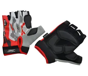 Rulyt TRULY TOP NX3GEL czerwone, rozmiar L / Rękawiczki rowerowe / żelowe wzmocnienia dłoni / element odblaskowy