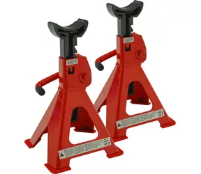 Stojak samochodowy Compass 3000 kg 2 szt. / Stojak samochodowy / Nośność 3000 kg / Wysokość 265-410 mm / TÜV/GS