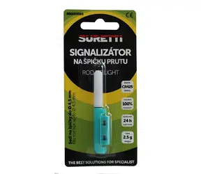 Sygnalizator brań Suretti z baterią do szczytówki wędki / Sygnalizator brań / zasilany bateryjnie