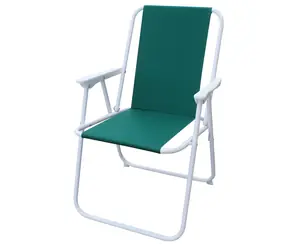 RULYT Krzesło kempingowe składane zielone / Krzesło kempingowe / nośność 85 kg